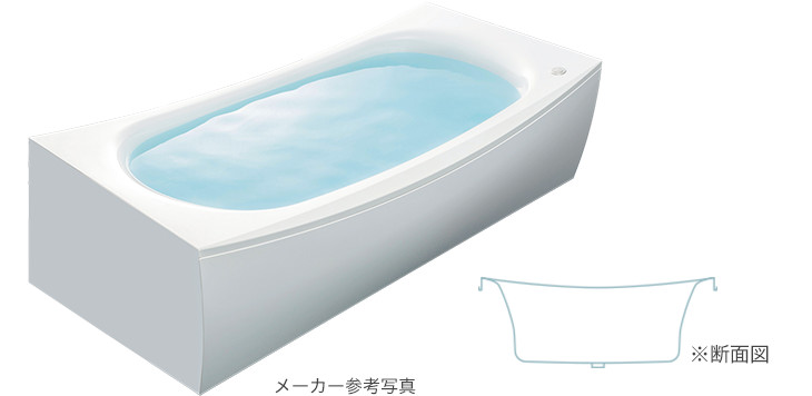 ゆりかごに包まれるような新感覚のクレイドル浴槽